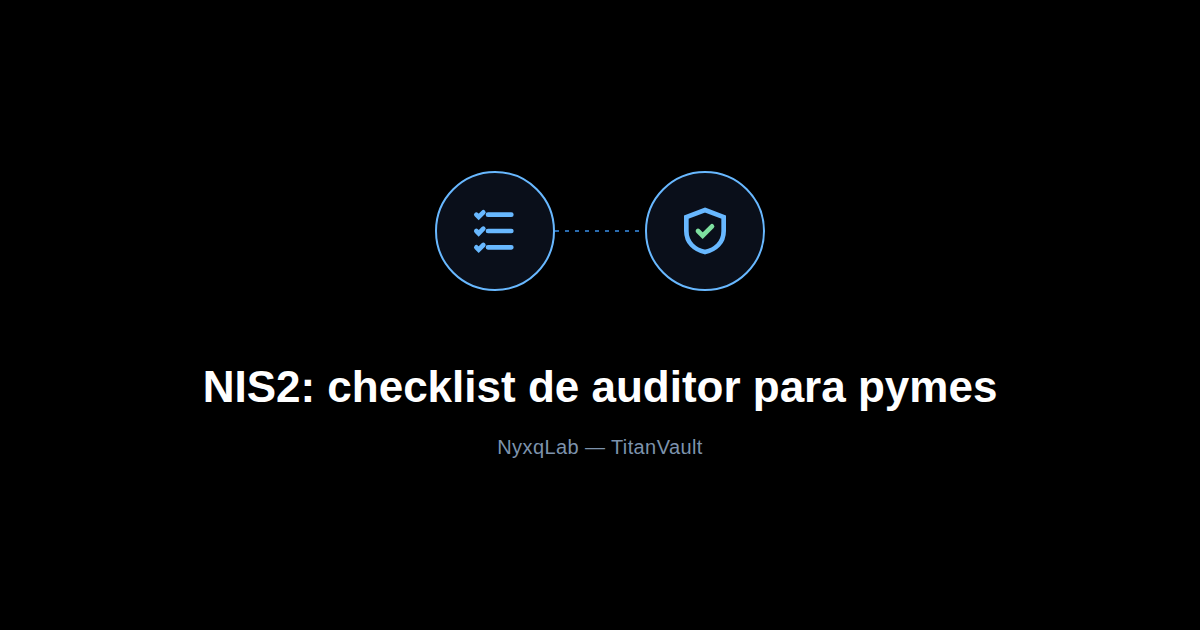 Icono de checklist y escudo, representando la checklist NIS2 para pymes